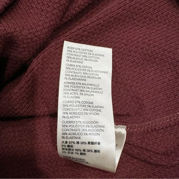 Free People | In The Mix Cuff Tee Rio Vino Purple Thermal Size Medium - Picture 10 of 10